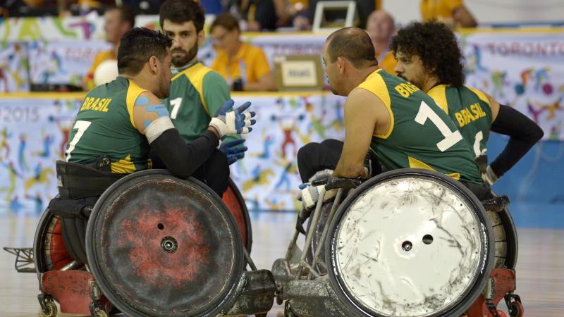 Brazilian Wheelchair Rugby team.