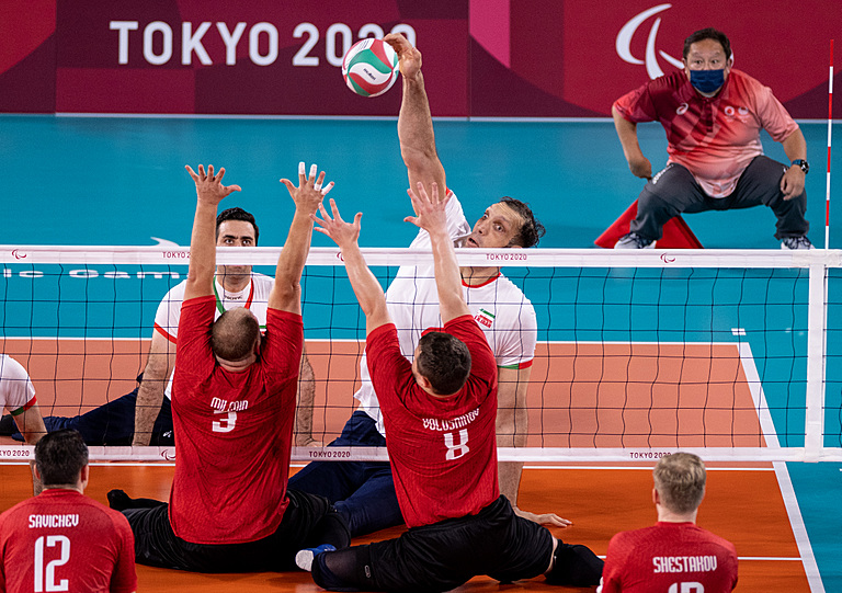 Reigning champions Iran continue their dominance in sitting volleyball
