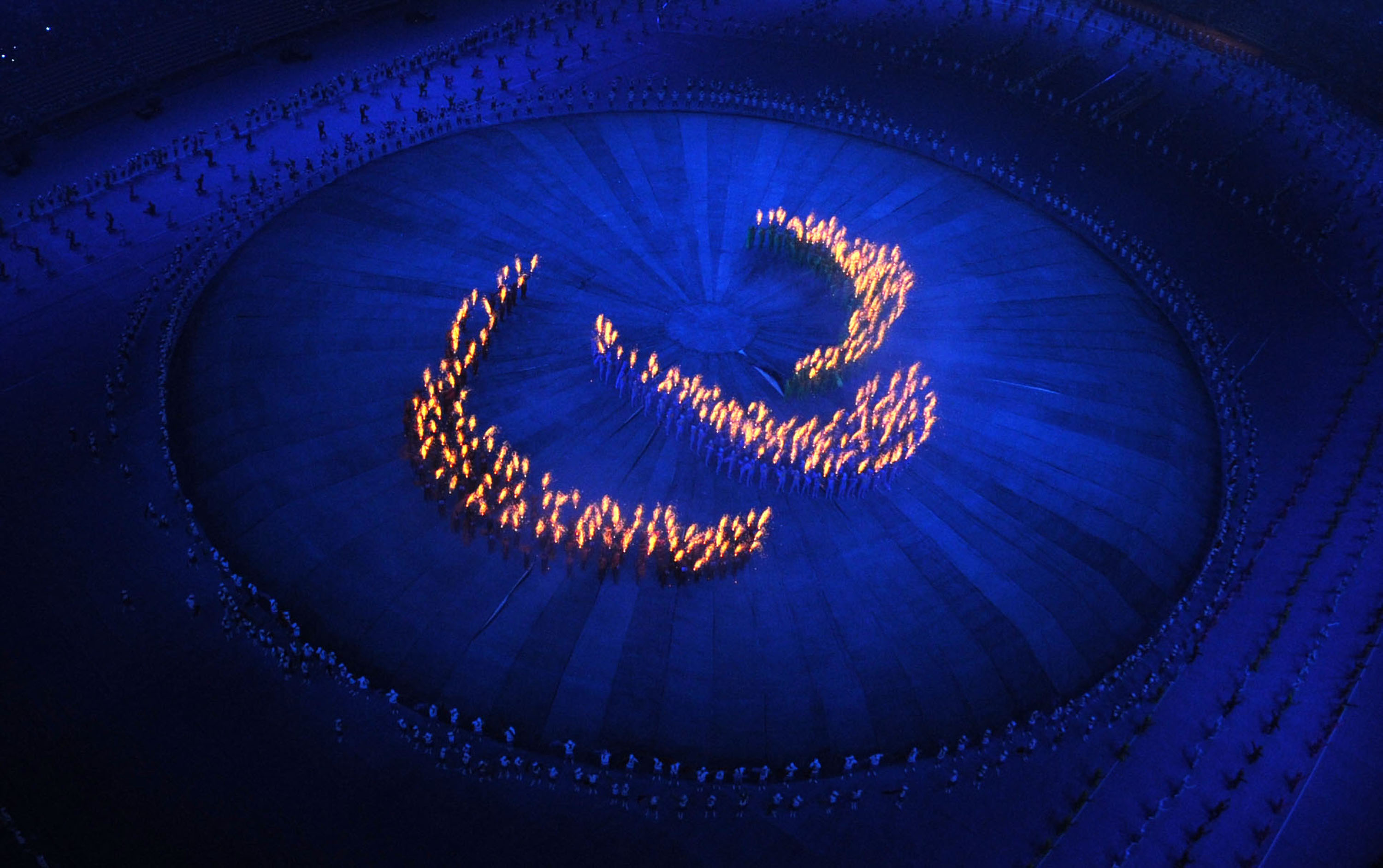 Agitos representation during the Beijing Opening Ceremony