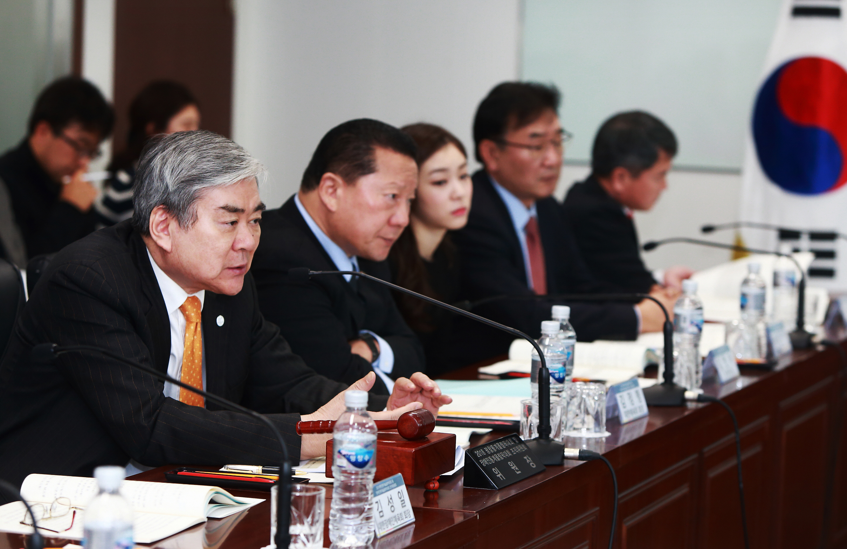 Attendees at the PyeongChang 2018 Executive Board meeting held in January 2015.