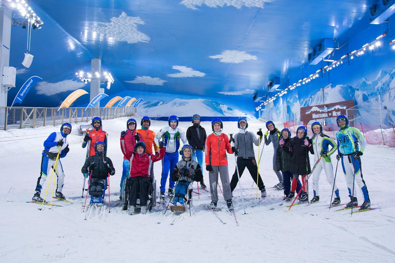 Group of skiers 