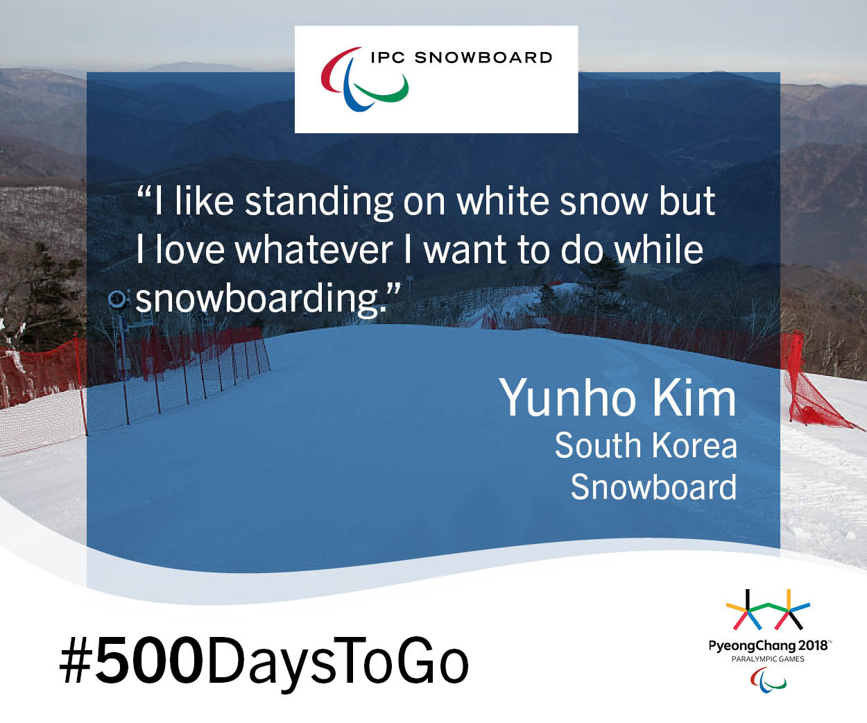 PyeongChang 2018 - #500DaysToGo - Yunho Kim