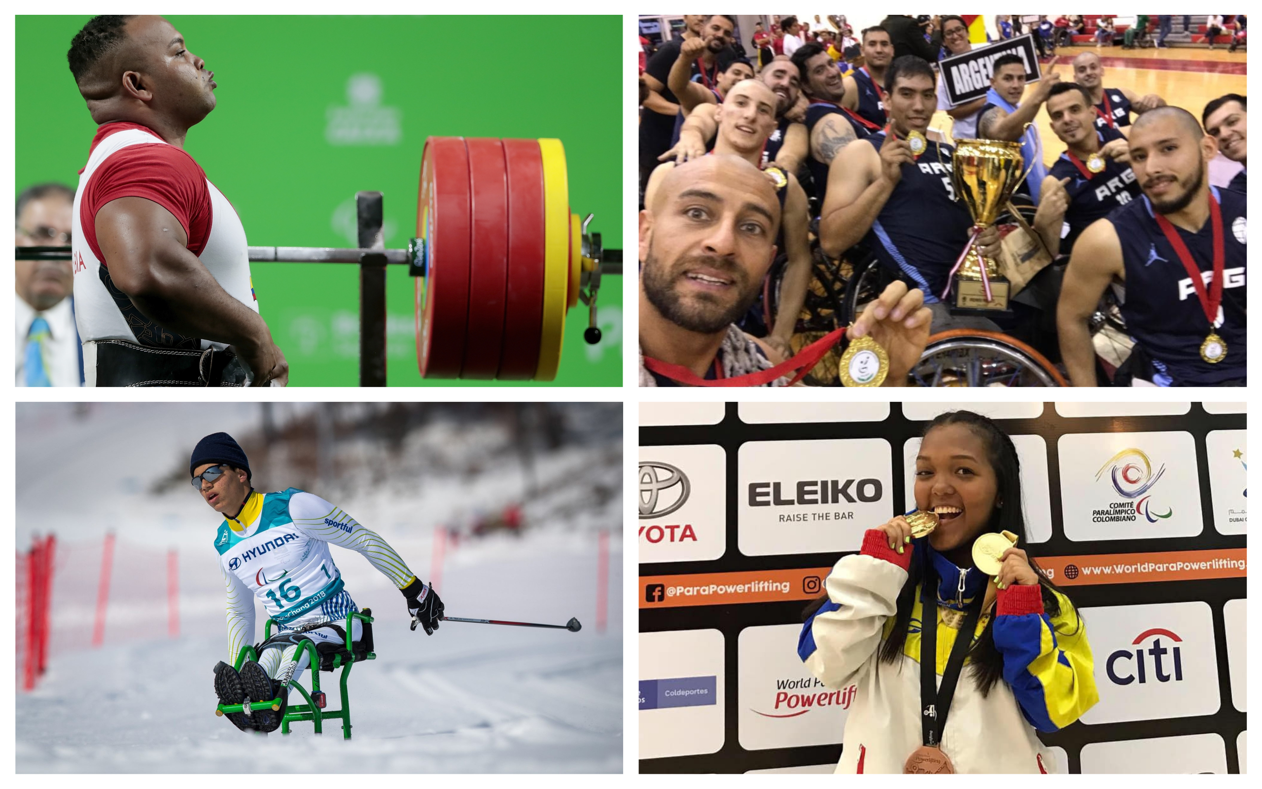 four Americas Para athletes competing in powerlifting, Nordic skiing and wheelchair basketball