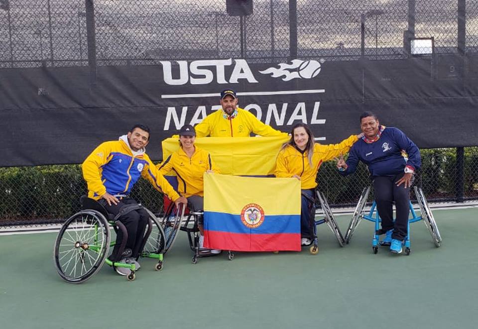 Colombian wheelchair tennis team