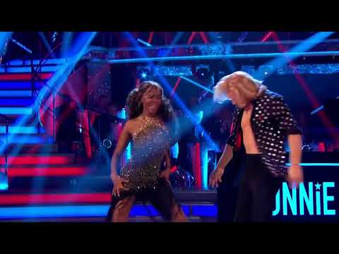 Jonnie and Oti Salsa on Week 7 of Strictly Come Dancing 2017