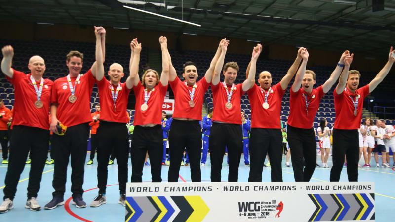 Belgium's Men's Goalball team