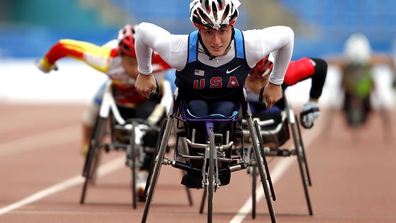 Tatyana McFadden competing