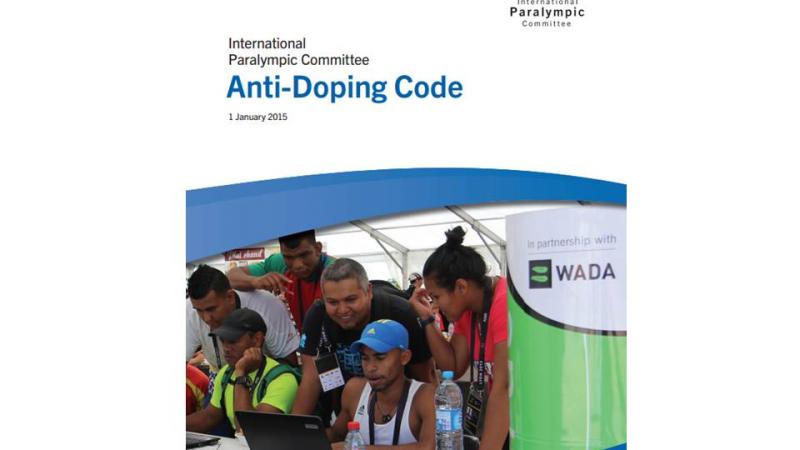 2015 IPC Anti-Doping Code cover