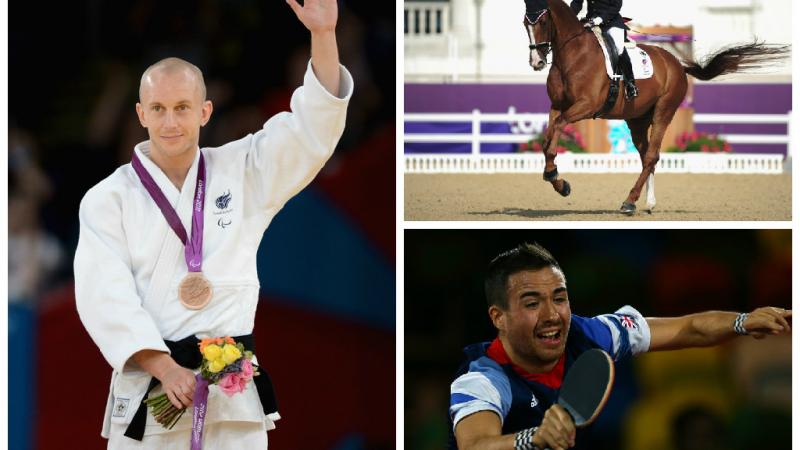 Paralympic medallists Ben Quilter, Sophie Wells and Will Bayley