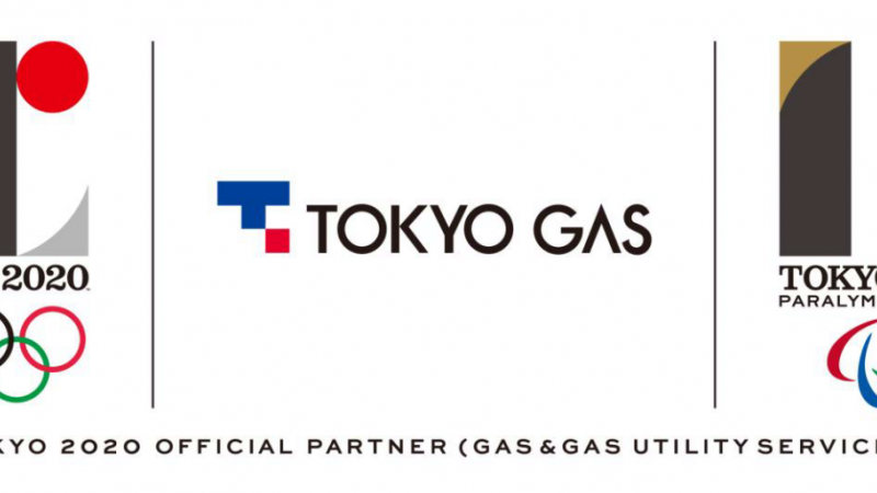 Logos of Olympic and Paralympic Games and Tokyo Gas