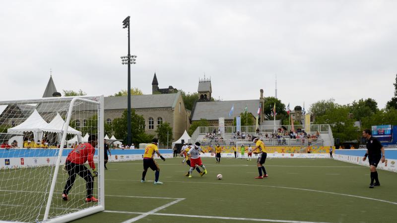 Football 5-a-side match at the Toronto 2015 Parapan American Games