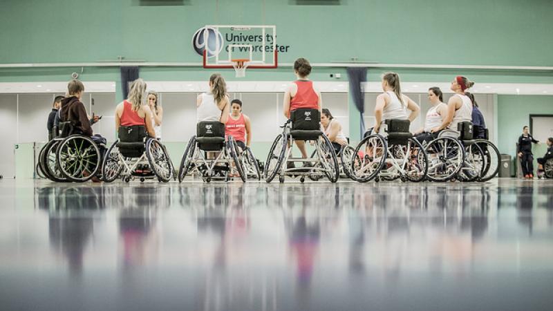 wheelchair basketball team