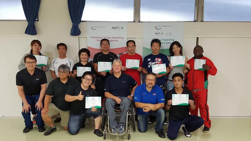 participants of IPC Powerlifting Coach Course
