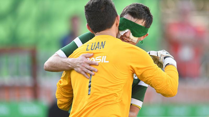 Ricardinho of Brazil and Luan of Brazil 