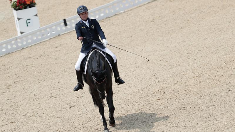 Man riding a horse