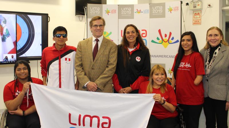 a group of Para athletes smiling for the camera