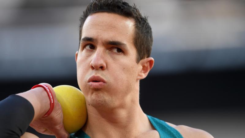 a male shot putter