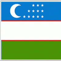 Uzbekistan flag square