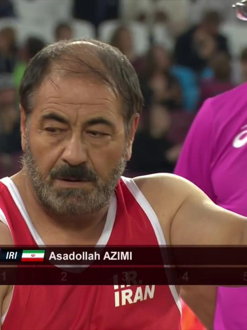 Iranian athlete Asadollah Azimi