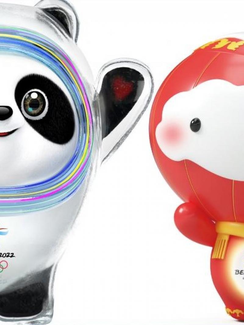 Beijing 2022 Olympics and Paralympic Winter Games mascots Bing Dwen Dwen and Shuey Rhon Rhon unveiled.