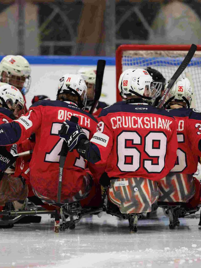 Players celebrate a goal