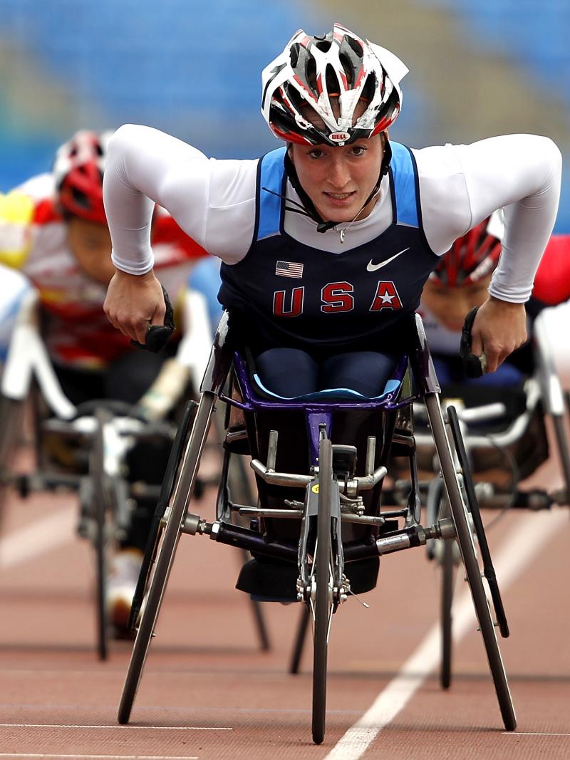 Tatyana McFadden competing