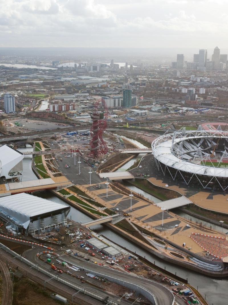 London Olympic Park Aerial View