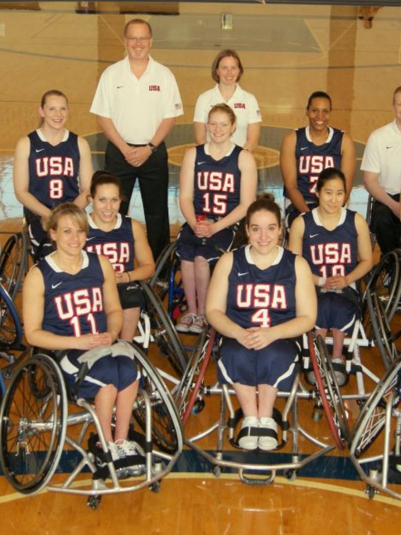 USA women's Wheelchair Basketball team