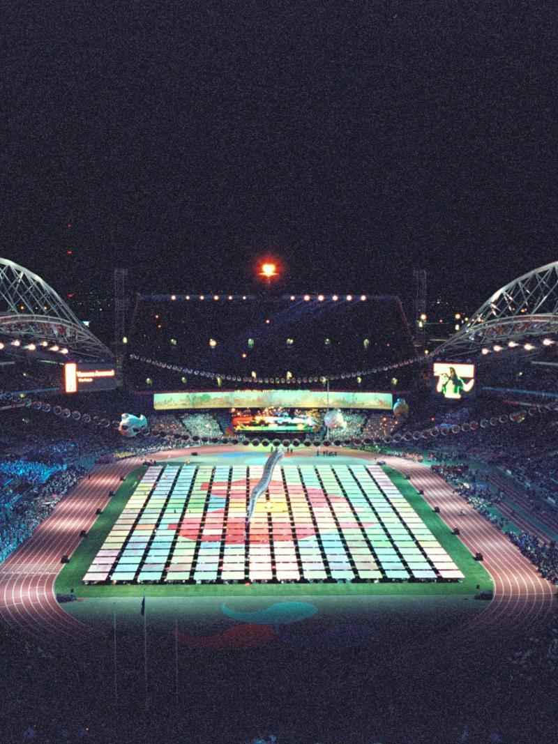 A picture of an overview of a stadium