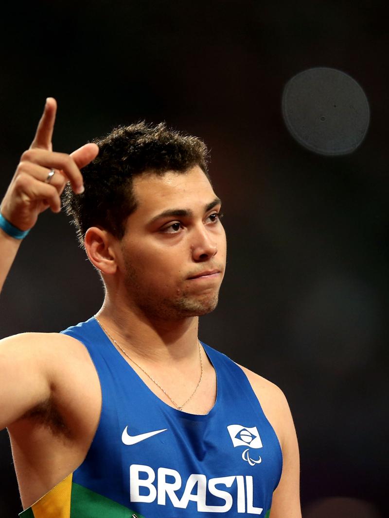 A picture of man celebrating his victory