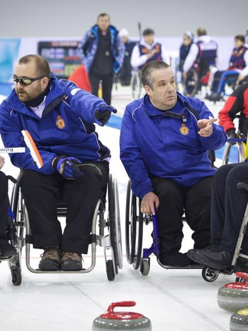 Great Britain wheelchair curling team