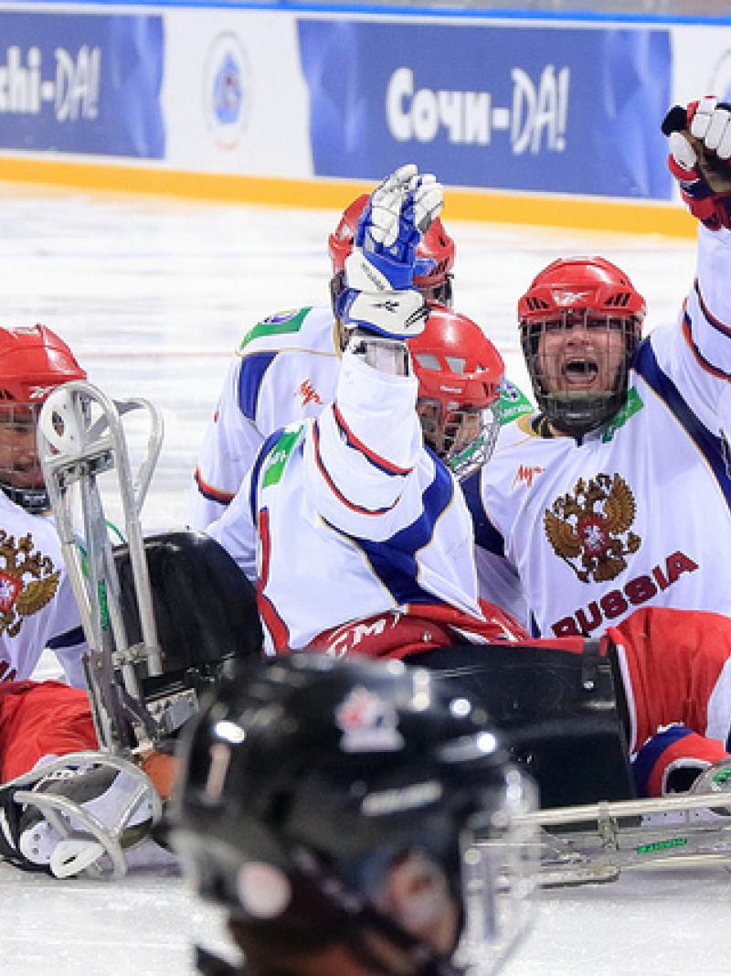 Russia ice sledge hockey team