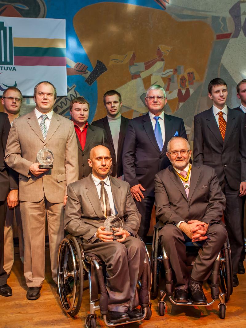 Sir Philip Craven at NPC Lithuania's 2013 Sports Awards ceremony
