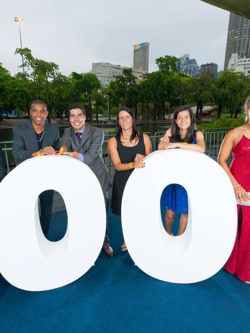 Brazilian athletes celebrate 1000 days to go until Rio 2016