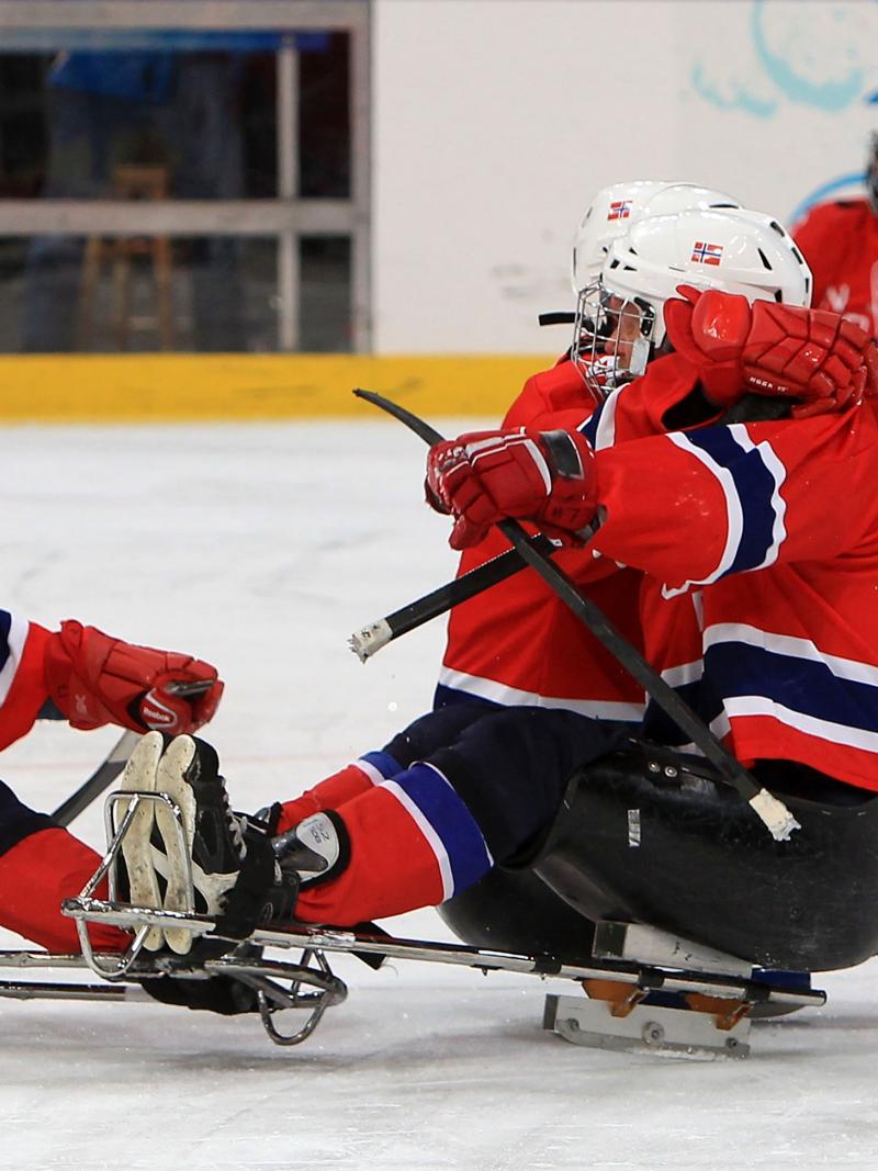 Norway's ice sledge hockey team