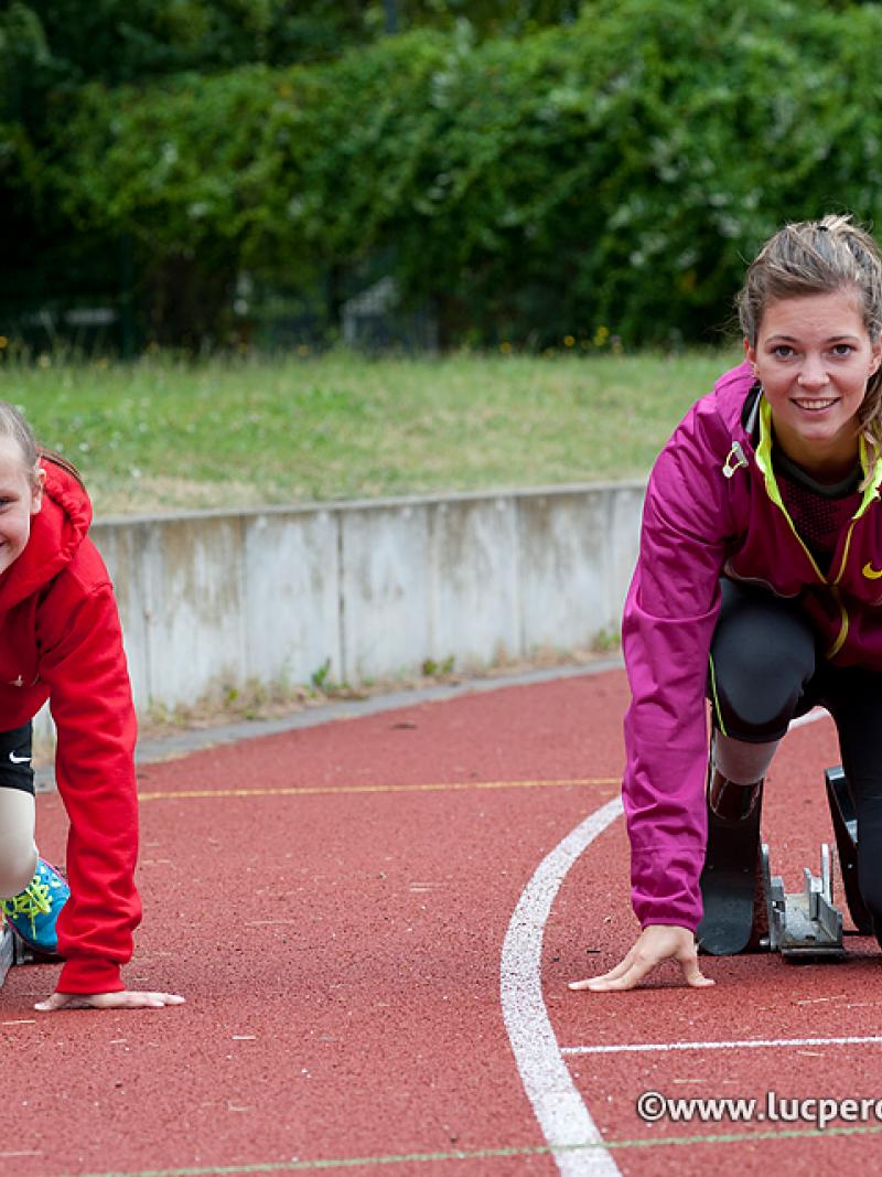 Molly Hopkins Marlou van Rhijn at 2014 IPC Athletics Grand Prix Berlin