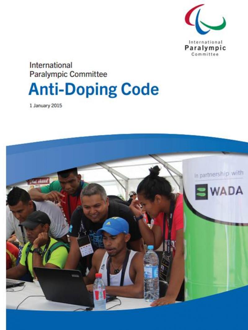 2015 IPC Anti-Doping Code cover