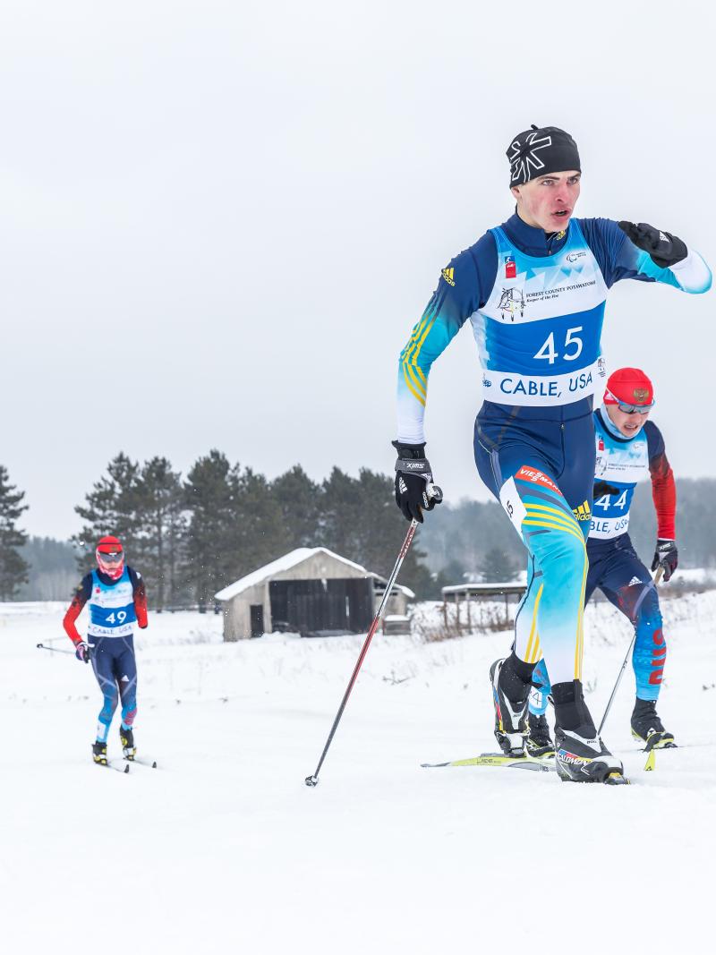 Ukraine's Ihor Reptyukh was successful in the men's long distance biathlon standing at Cable 2015.