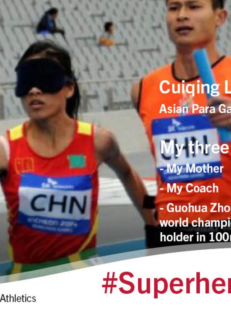 Cuiqing Liu has three Superheros: her mother, her coach and Guohua Zhou.