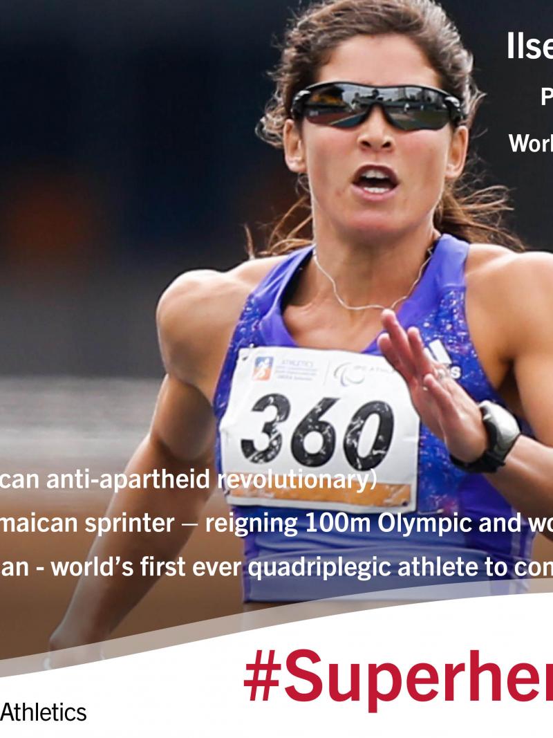 World's fastest female Paralympian, Ilse Hayes, gives an insight into her three heroes.