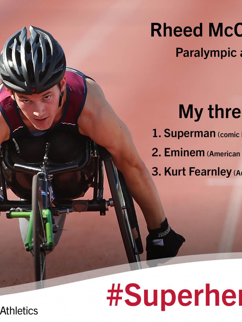 Australia’s world and Paralympic medallist Rheed McCracken, gives an insight into his three heroes.