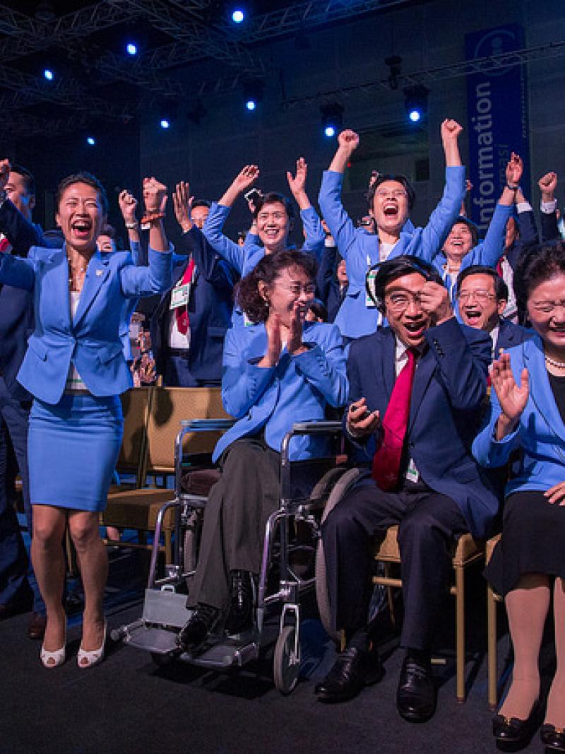 Group of people celebrating