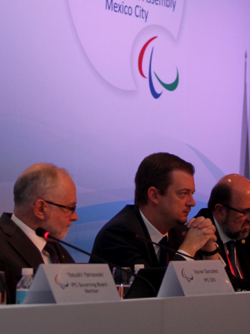 Members of the IPC Governing Board sit at the 2015 IPC General Assembly in Mexico City.