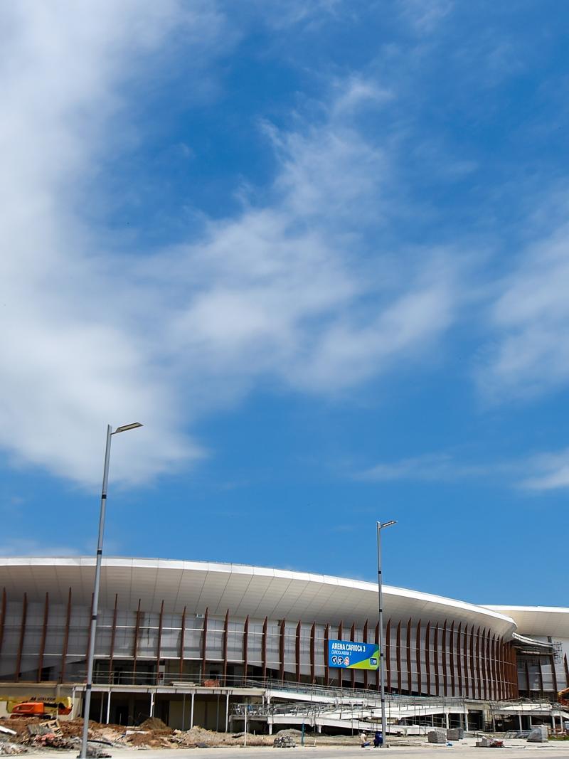 View of the construction site of the Carioca Arena 1,2 and 3