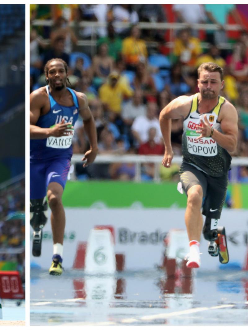 Heinrich Popow of Germany competes at the Rio 2016 Paralympic Games.