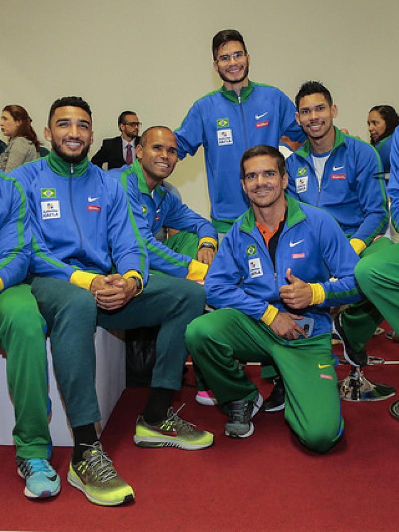 Members of the Brazil team for World Para Athletics Championships