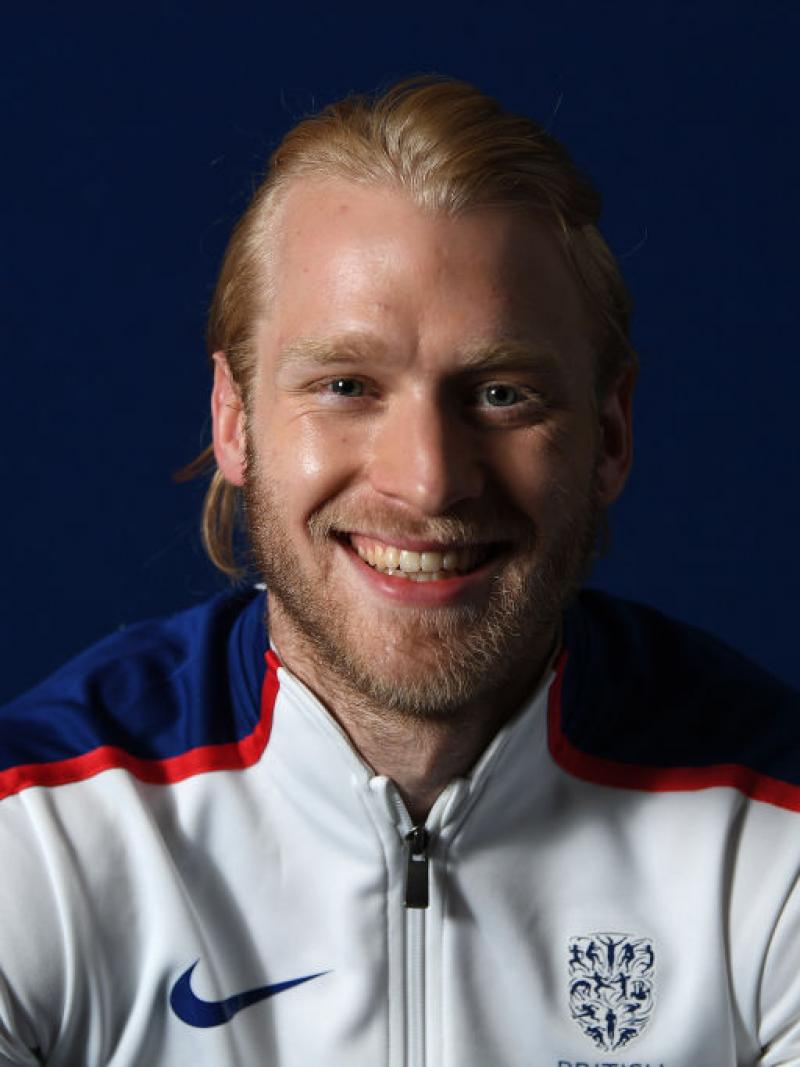 Jonnie Peacock smiles for the camera at team announcement for London 2017