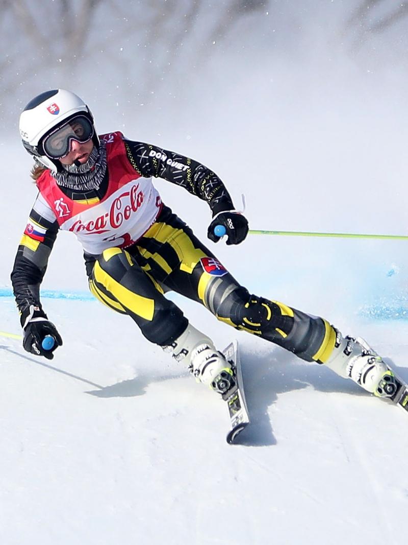 Slovakia's Henrieta Farkasova competing at PyeongChang 2018