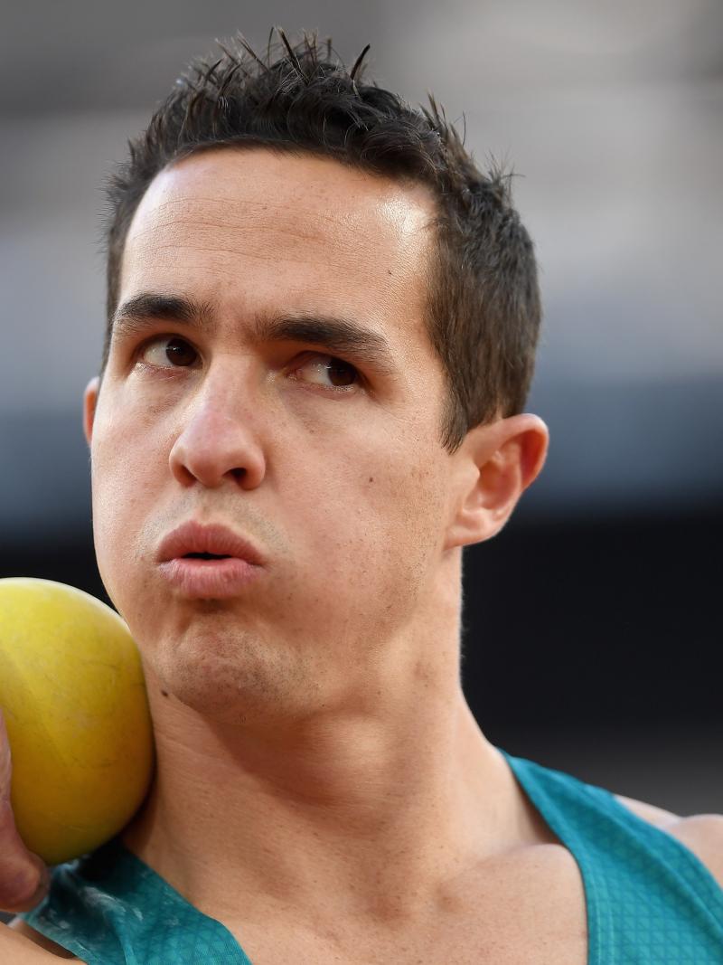 a male shot putter