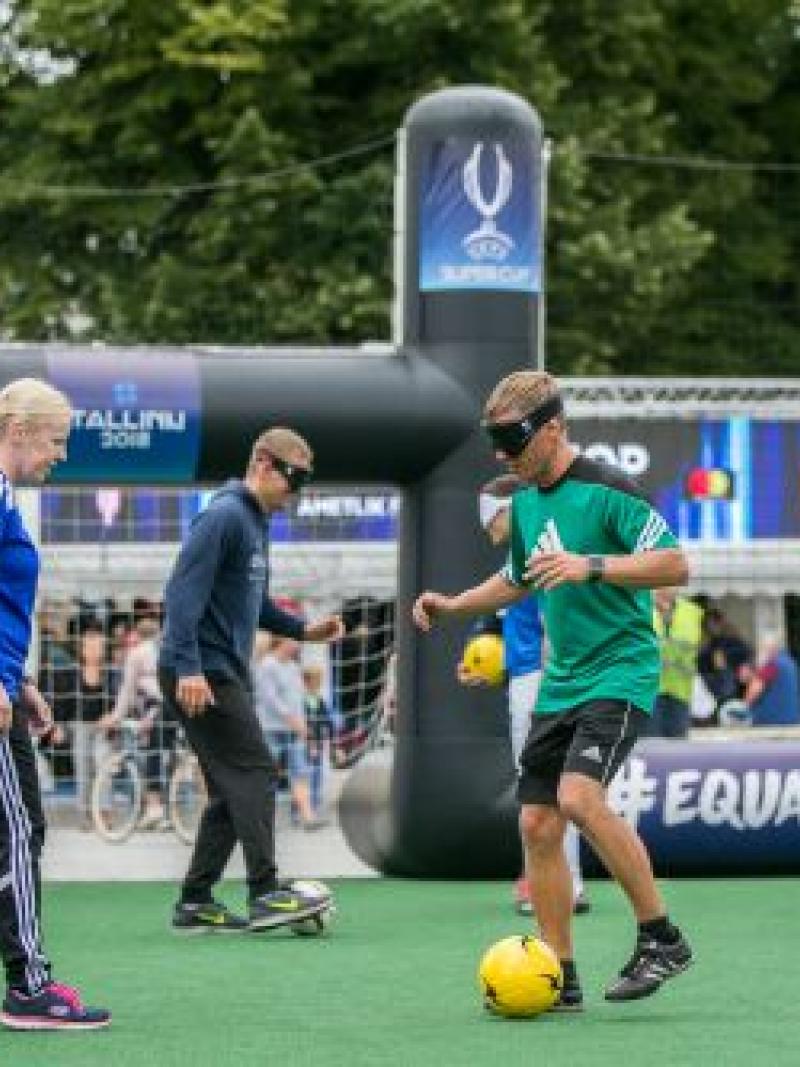 Blind football introduced in Baltic region